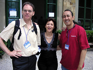 Bertilo Wennergren, Natasha kaj Jomart en Florenco (foto de Natasha)