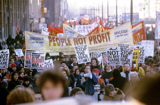 Manifestacio en Bruselo